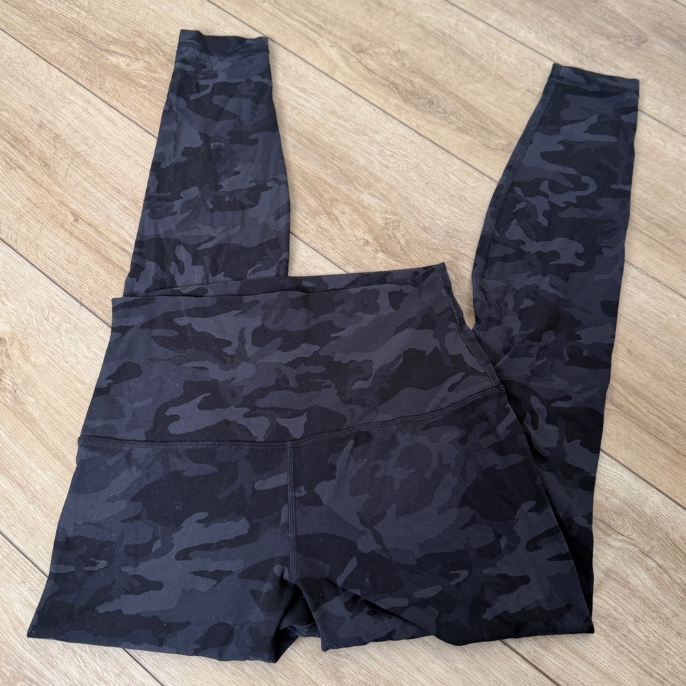 Lululemon Align Super High Rise Pant 28” Legging Incognito Camo Grey - Picture 2 of 6